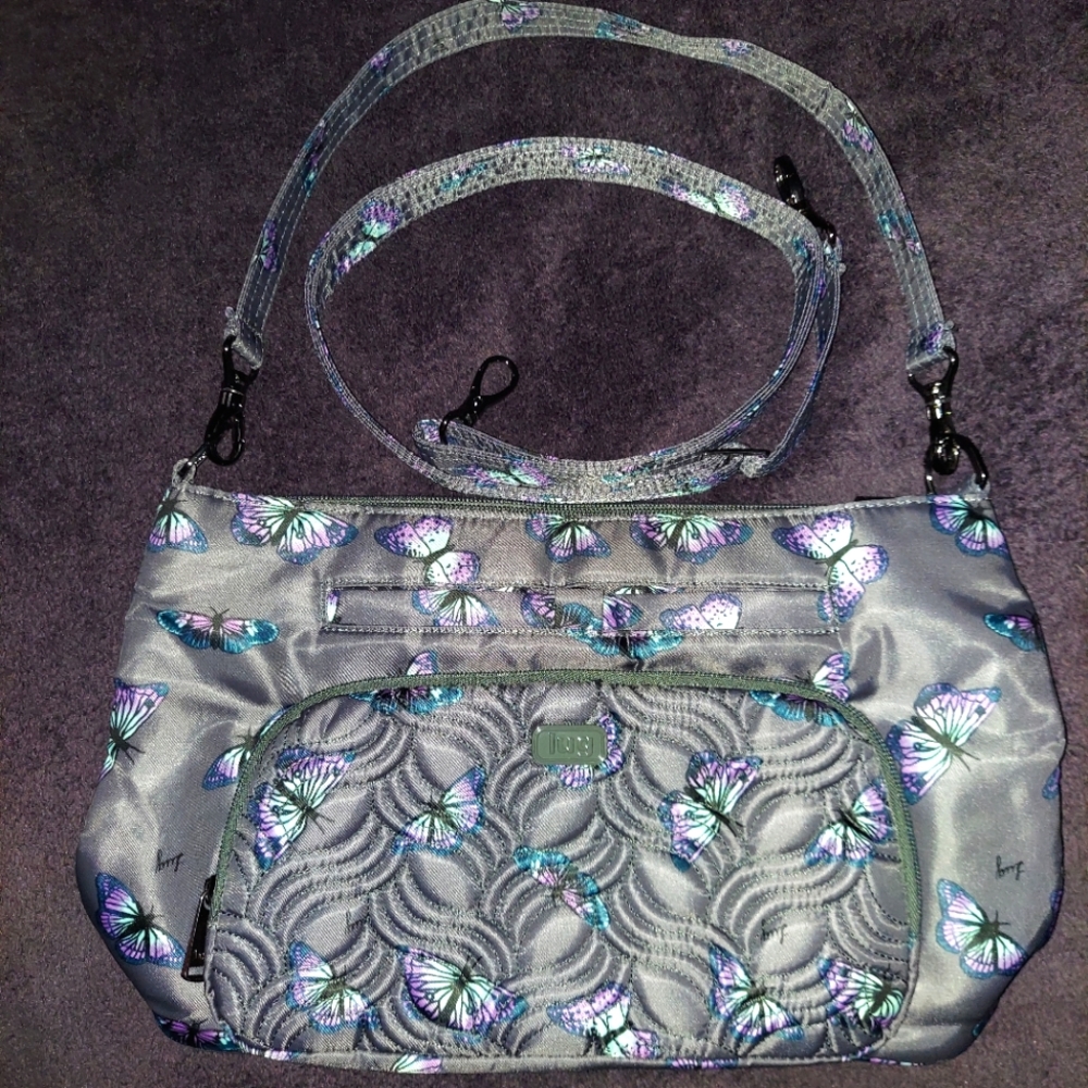 EUC Lug Samba XL Butterfly Grey